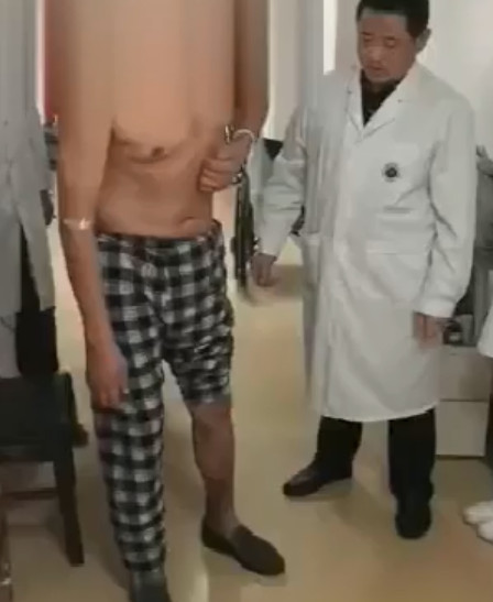 56岁脑梗死1月可下地行走